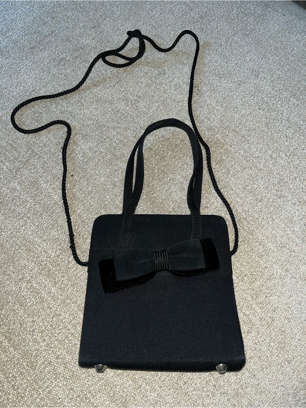 Black Bow Accent Women’s Evening Clutch